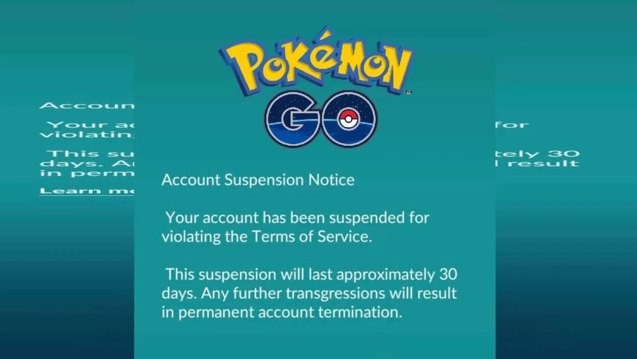 Pokemon Go Bans